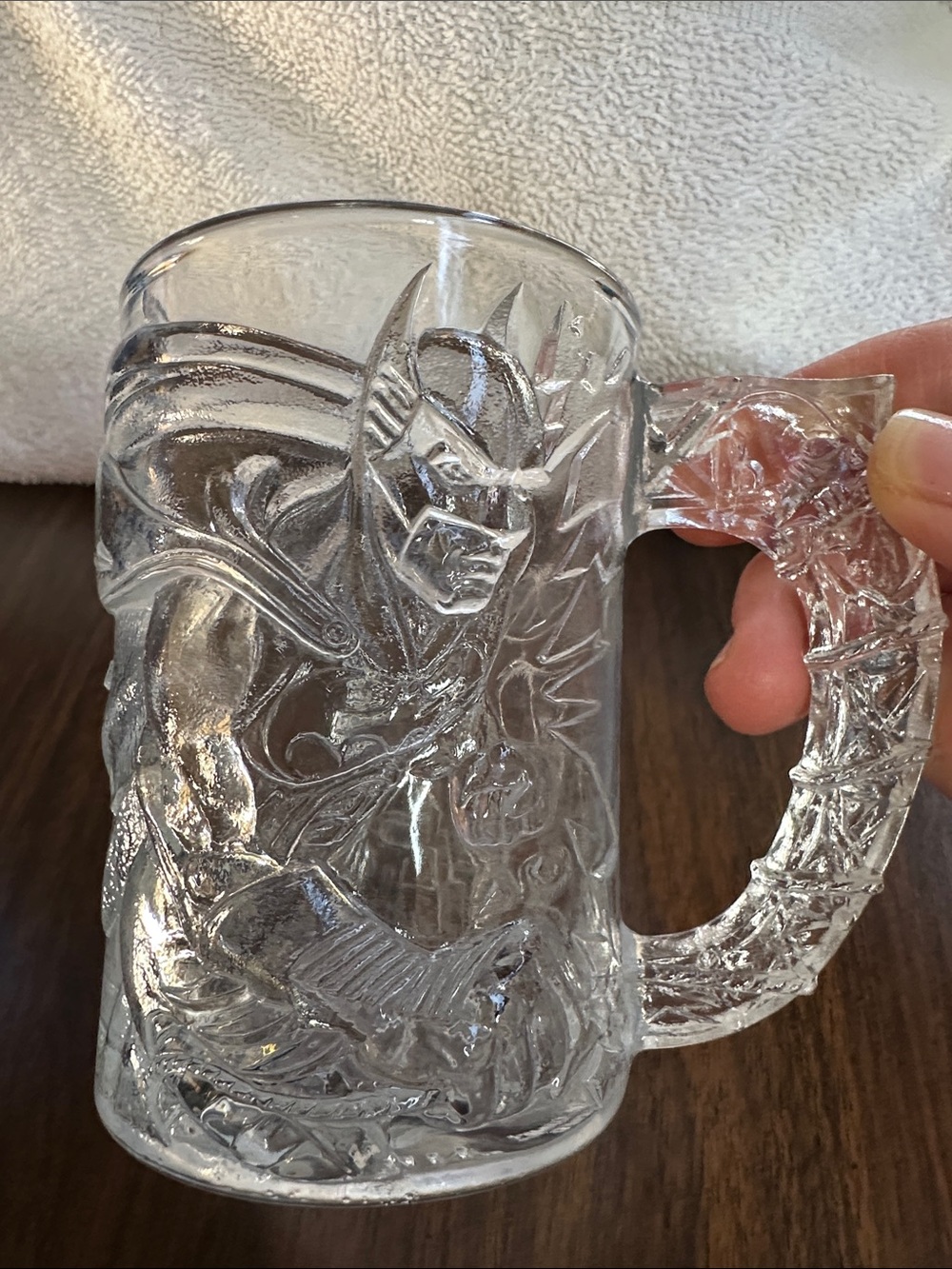 McDonald’s Batman Forever 1995 glass mug.